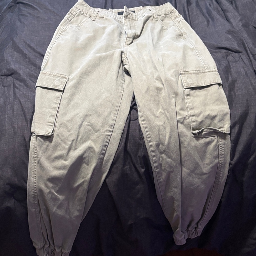 High-Waisted Cargo Pants